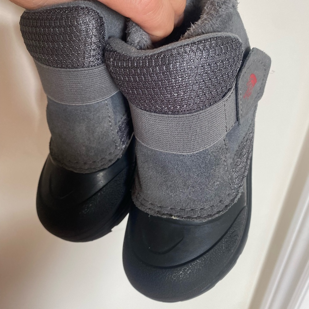 Gray and Black Winter Boots